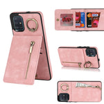 Anello retrò e custodia per telefono con slot per schede RFID con cerniera, For Samsung Galaxy A13 4G / 5G, For Samsung Galaxy A51 4G, For Samsung Galaxy A51 5G, For Samsung Galaxy A52 5G