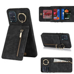 Anello retrò e custodia per telefono con slot per schede RFID con cerniera, For Samsung Galaxy A13 4G / 5G, For Samsung Galaxy A51 4G, For Samsung Galaxy A51 5G, For Samsung Galaxy A52 5G