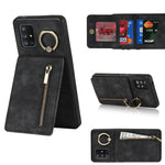Anello retrò e custodia per telefono con slot per schede RFID con cerniera, For Samsung Galaxy A13 4G / 5G, For Samsung Galaxy A51 4G, For Samsung Galaxy A51 5G, For Samsung Galaxy A52 5G