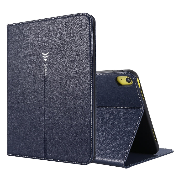 GEBEI Custodia in pelle per tablet Flip Texture seta, For iPad 10th Gen 10.9 2022