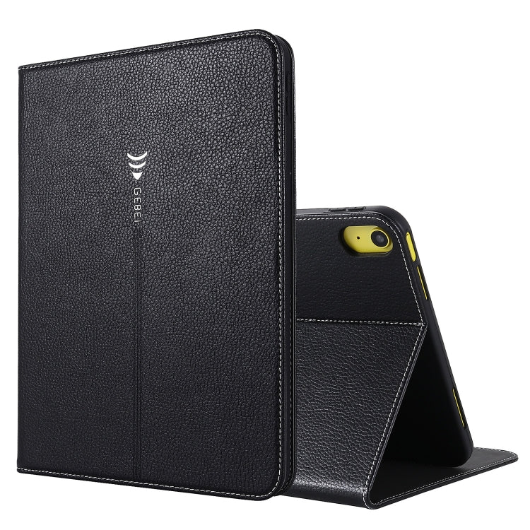 GEBEI Custodia in pelle per tablet Flip Texture seta, For iPad 10th Gen 10.9 2022