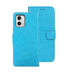 idewei Custodia per telefono in pelle con texture Crazy Horse con supporto, For T-Mobile REVVL 6 5G, For Motorola Moto G23/G13, For Motorola Moto G73