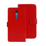idewei Custodia per telefono in pelle con texture Crazy Horse con supporto, For Sharp Rouvo V, For Ulefone Note 14, For Xiaomi Poco C55/Redmi 12C/Redmi 11A
