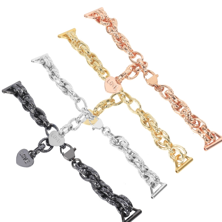 Cinturino per orologio a catena in metallo universale, 20mm, 22mm