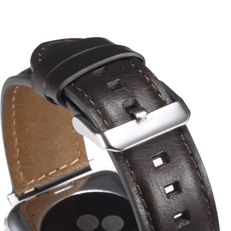 Cinturino per orologio in vera pelle cerata ad olio, For Apple Watch Ultra 49mm / Series 8&7 45mm / SE 2&6&SE&5&4 44mm / 3&2&1 42mm, For Apple Watch Series 8&7 41mm / SE 2&6&SE&5&4 40mm / 3&2&1 38mm