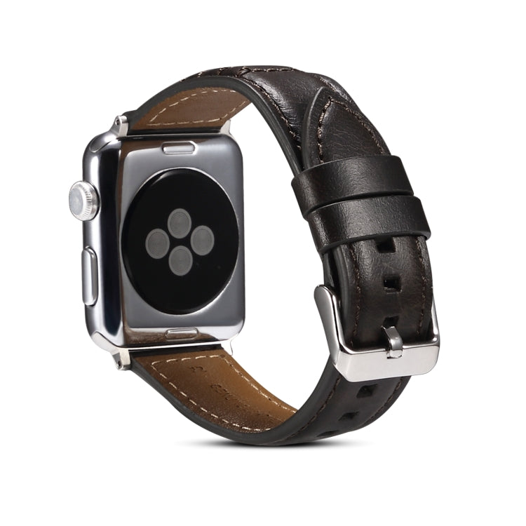 Cinturino per orologio in vera pelle cerata ad olio, For Apple Watch Ultra 49mm / Series 8&7 45mm / SE 2&6&SE&5&4 44mm / 3&2&1 42mm, For Apple Watch Series 8&7 41mm / SE 2&6&SE&5&4 40mm / 3&2&1 38mm