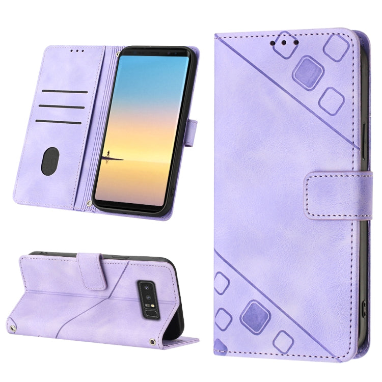 Custodia per telefono in pelle goffrata effetto pelle, For Realme C30s, For Xiaomi Redmi Note 12 4G Global, For Samsung Galaxy Note8, For Samsung Galaxy Note9