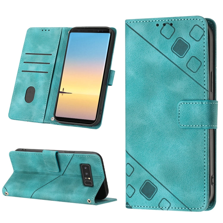 Custodia per telefono in pelle goffrata effetto pelle, For Realme C30s, For Xiaomi Redmi Note 12 4G Global, For Samsung Galaxy Note8, For Samsung Galaxy Note9