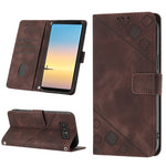 Custodia per telefono in pelle goffrata effetto pelle, For Realme C30s, For Xiaomi Redmi Note 12 4G Global, For Samsung Galaxy Note8, For Samsung Galaxy Note9