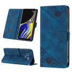 Custodia per telefono in pelle goffrata effetto pelle, For Realme C30s, For Xiaomi Redmi Note 12 4G Global, For Samsung Galaxy Note8, For Samsung Galaxy Note9