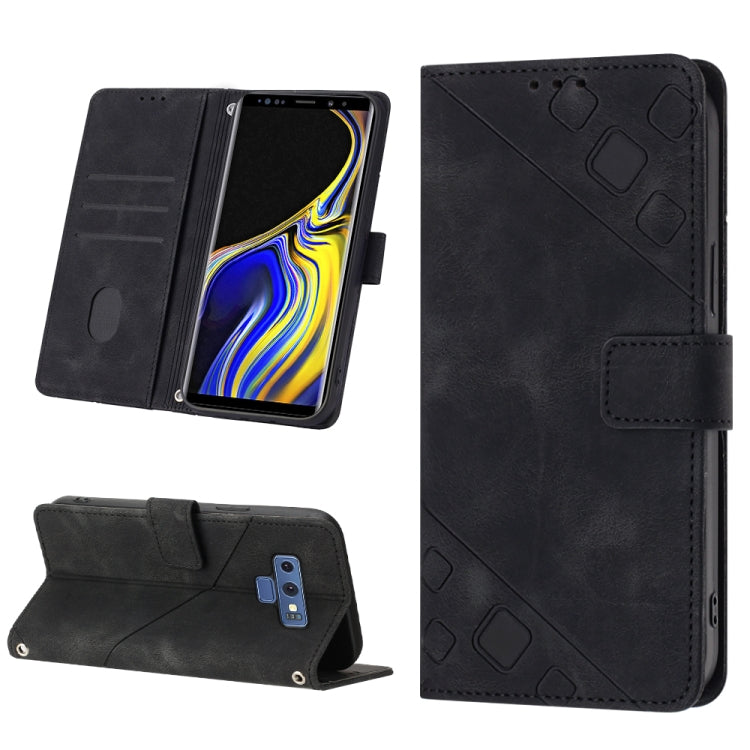 Custodia per telefono in pelle goffrata effetto pelle, For Realme C30s, For Xiaomi Redmi Note 12 4G Global, For Samsung Galaxy Note8, For Samsung Galaxy Note9