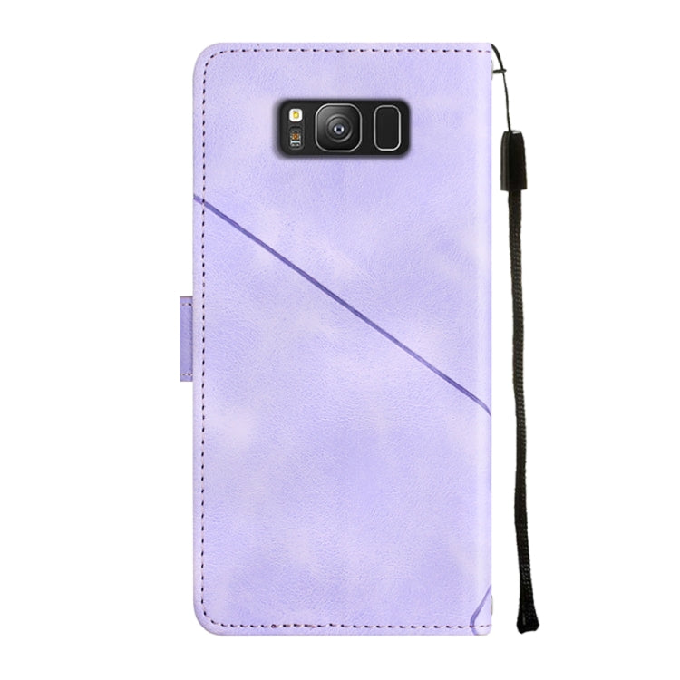 Custodia per telefono in pelle goffrata effetto pelle, For Samsung Galaxy S8, For Samsung Galaxy S8+, For Samsung Galaxy S9
