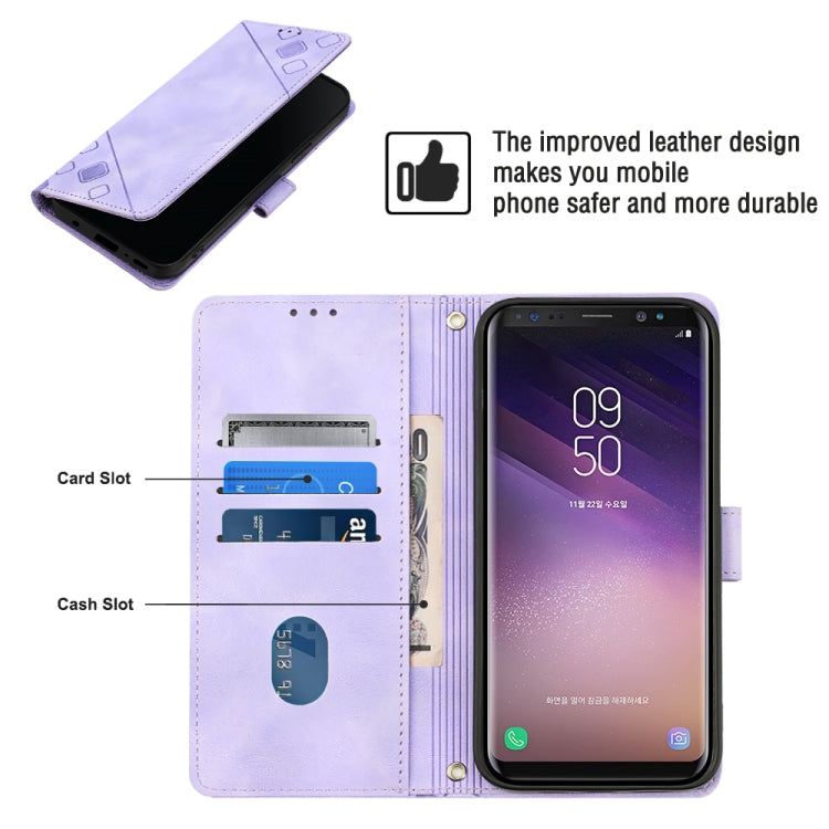 Custodia per telefono in pelle goffrata effetto pelle, For Samsung Galaxy S8, For Samsung Galaxy S8+, For Samsung Galaxy S9