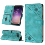 Custodia per telefono in pelle goffrata effetto pelle, For Samsung Galaxy S8, For Samsung Galaxy S8+, For Samsung Galaxy S9