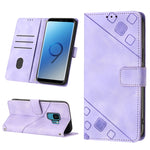 Custodia per telefono in pelle goffrata effetto pelle, For Samsung Galaxy S8, For Samsung Galaxy S8+, For Samsung Galaxy S9