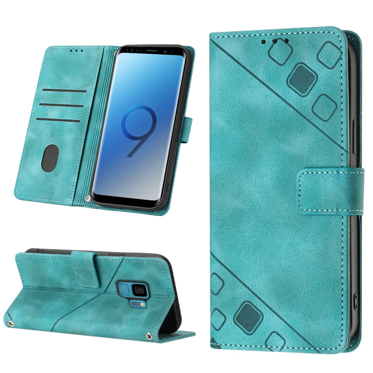 Custodia per telefono in pelle goffrata effetto pelle, For Samsung Galaxy S8, For Samsung Galaxy S8+, For Samsung Galaxy S9