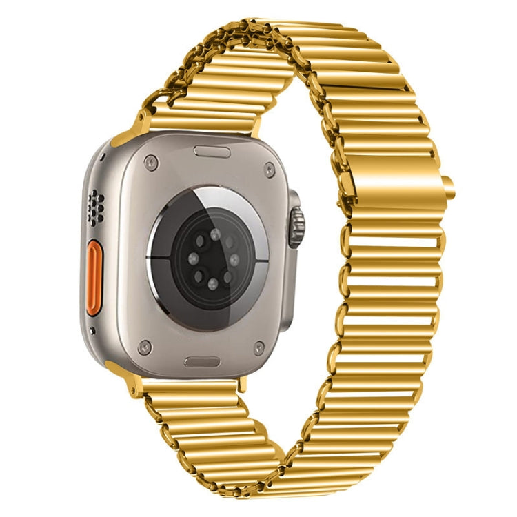 Cinturino in acciaio inossidabile con fibbia a catena, For Apple Watch Ultra 49mm / Series 8&7 45mm / SE 2&6&SE&5&4 44mm / 3&2&1 42mm, For Apple Watch Series 8&7 41mm / SE 2&6&SE&5&4 40mm / 3&2&1 38mm