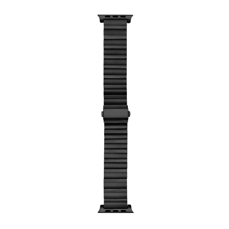 Cinturino per orologio in lega di titanio con fibbia piatta, For Apple Watch Ultra 49mm / Series 8&7 45mm / SE 2&6&SE&5&4 44mm / 3&2&1 42mm, For Apple Watch Series 8&7 41mm / SE 2&6&SE&5&4 40mm / 3&2&1 38mm