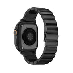 Cinturino per orologio in lega di titanio con fibbia piatta, For Apple Watch Ultra 49mm / Series 8&7 45mm / SE 2&6&SE&5&4 44mm / 3&2&1 42mm, For Apple Watch Series 8&7 41mm / SE 2&6&SE&5&4 40mm / 3&2&1 38mm