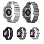 Cinturino per orologio in lega di titanio con fibbia piatta, For Apple Watch Ultra 49mm / Series 8&7 45mm / SE 2&6&SE&5&4 44mm / 3&2&1 42mm, For Apple Watch Series 8&7 41mm / SE 2&6&SE&5&4 40mm / 3&2&1 38mm