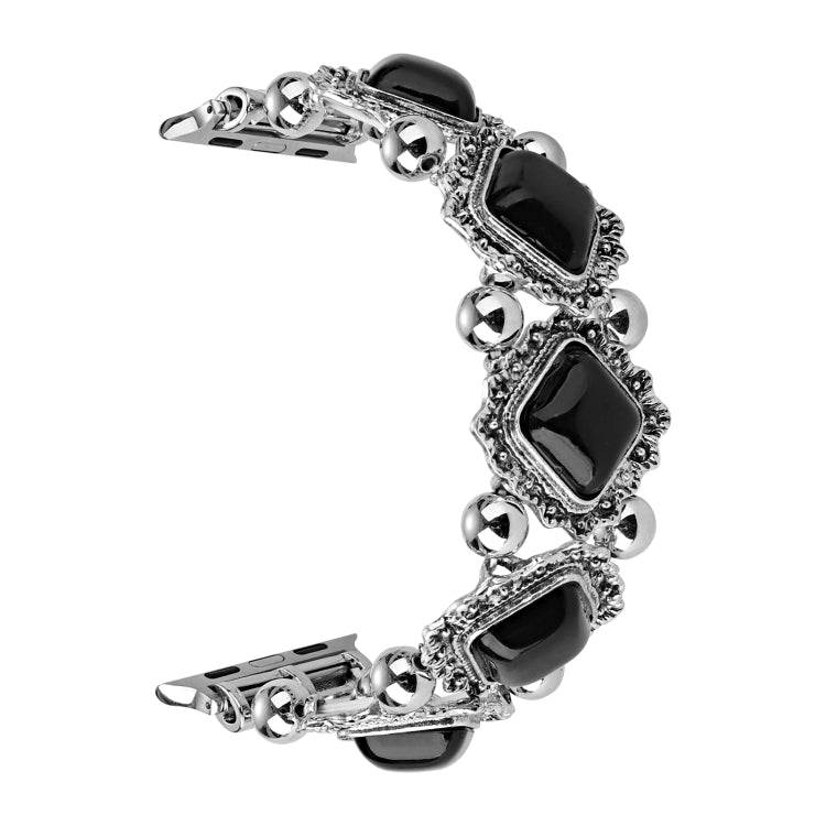 Cinturino per orologio in metallo con pietra di pino retrò, For Apple Watch Ultra 49mm / Series 8&7 45mm / SE 2&6&SE&5&4 44mm / 3&2&1 42mm, For Apple Watch Series 8&7 41mm / SE 2&6&SE&5&4 40mm / 3&2&1 38mm