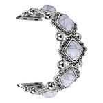 Cinturino per orologio in metallo con pietra di pino retrò, For Apple Watch Ultra 49mm / Series 8&7 45mm / SE 2&6&SE&5&4 44mm / 3&2&1 42mm, For Apple Watch Series 8&7 41mm / SE 2&6&SE&5&4 40mm / 3&2&1 38mm