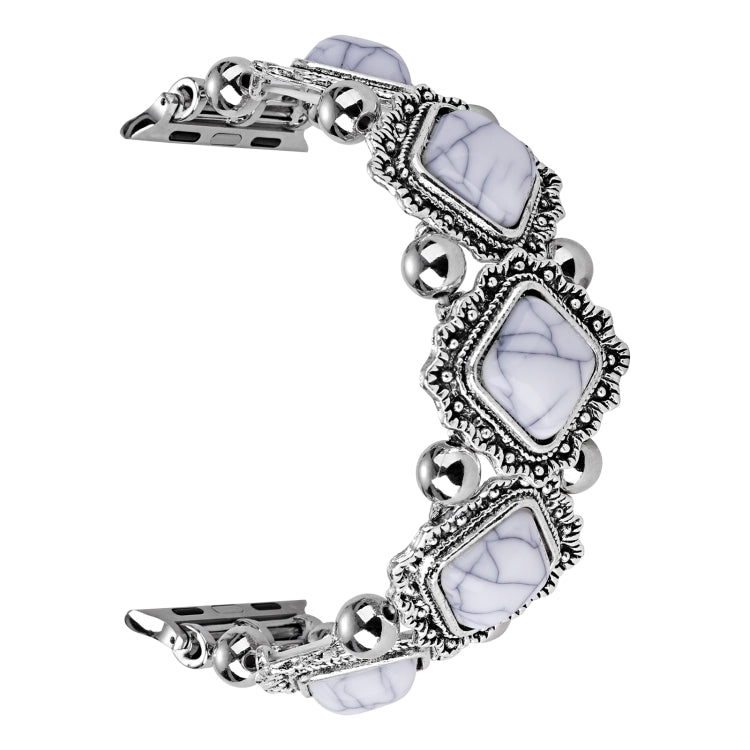Cinturino per orologio in metallo con pietra di pino retrò, For Apple Watch Ultra 49mm / Series 8&7 45mm / SE 2&6&SE&5&4 44mm / 3&2&1 42mm, For Apple Watch Series 8&7 41mm / SE 2&6&SE&5&4 40mm / 3&2&1 38mm