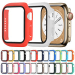 Custodia protettiva antiurto per PC + vetro temperato, For Apple Watch Series 9 / 8 / 7 41mm