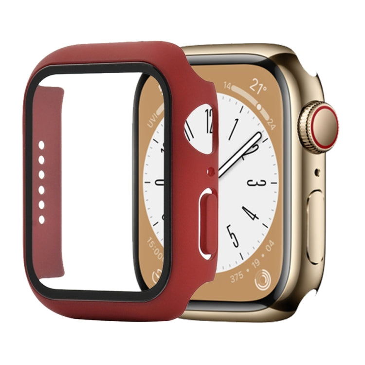 Custodia protettiva antiurto per PC + vetro temperato, For Apple Watch Series 9 / 8 / 7 45mm