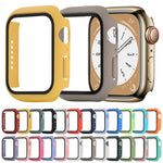 Custodia protettiva antiurto per PC + vetro temperato, For Apple Watch Series 9 / 8 / 7 45mm