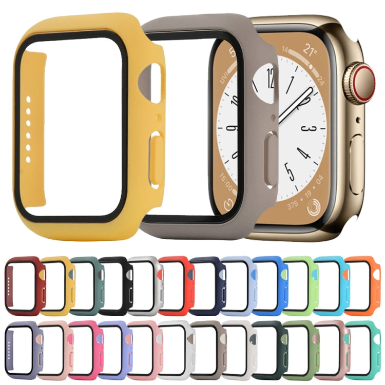 Custodia protettiva antiurto per PC + vetro temperato, For Apple Watch Series 9 / 8 / 7 45mm