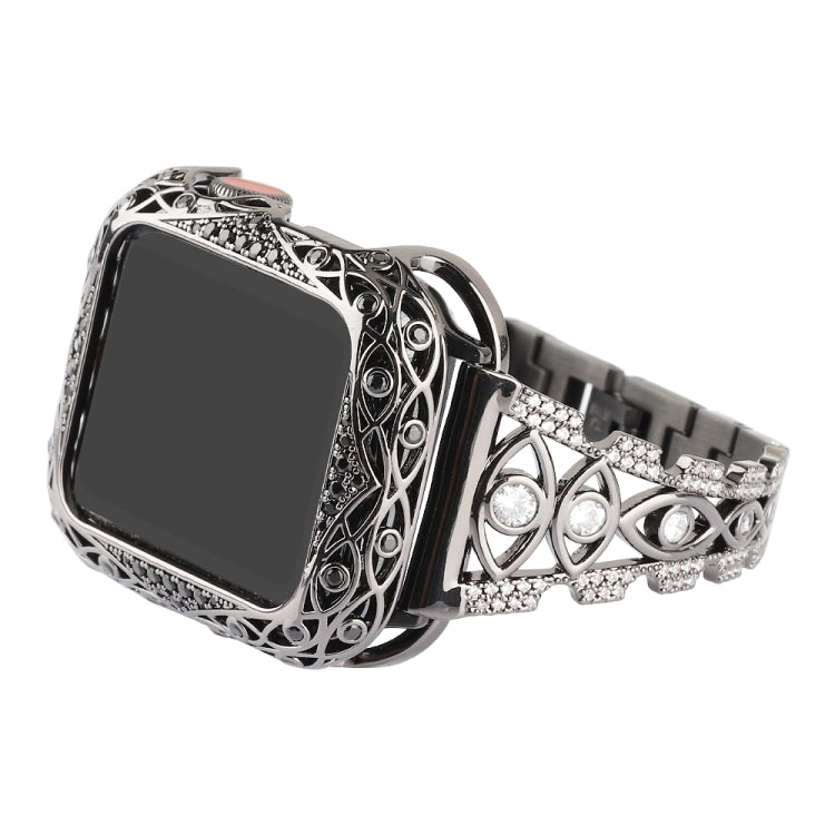 Cinturino per orologio in metallo con occhio di rame, For Apple Watch Ultra 49mm / Series 8&7 45mm / SE 2&6&SE&5&4 44mm / 3&2&1 42mm, For Apple Watch Series 8&7 41mm / SE 2&6&SE&5&4 40mm / 3&2&1 38mm