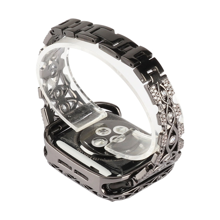 Cinturino per orologio in metallo con occhio di rame, For Apple Watch Ultra 49mm / Series 8&7 45mm / SE 2&6&SE&5&4 44mm / 3&2&1 42mm, For Apple Watch Series 8&7 41mm / SE 2&6&SE&5&4 40mm / 3&2&1 38mm