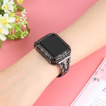 Cinturino per orologio in metallo con occhio di rame, For Apple Watch Ultra 49mm / Series 8&7 45mm / SE 2&6&SE&5&4 44mm / 3&2&1 42mm, For Apple Watch Series 8&7 41mm / SE 2&6&SE&5&4 40mm / 3&2&1 38mm