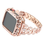 Cinturino per orologio in metallo con occhio di rame, For Apple Watch Ultra 49mm / Series 8&7 45mm / SE 2&6&SE&5&4 44mm / 3&2&1 42mm, For Apple Watch Series 8&7 41mm / SE 2&6&SE&5&4 40mm / 3&2&1 38mm
