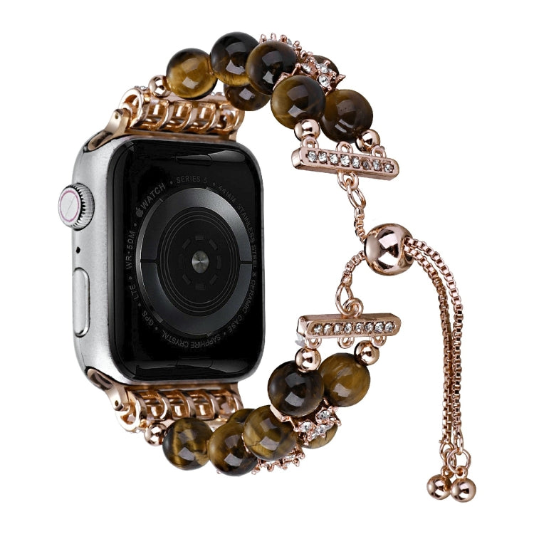 Cinturino per orologio a catena telescopica con perline a doppia fila, For Apple Watch Ultra 49mm / Series 8&7 45mm / SE 2&6&SE&5&4 44mm / 3&2&1 42mm, For Apple Watch Series 8&7 41mm / SE 2&6&SE&5&4 40mm / 3&2&1 38mm