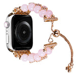Cinturino per orologio a catena telescopica con perline a doppia fila, For Apple Watch Ultra 49mm / Series 8&7 45mm / SE 2&6&SE&5&4 44mm / 3&2&1 42mm, For Apple Watch Series 8&7 41mm / SE 2&6&SE&5&4 40mm / 3&2&1 38mm