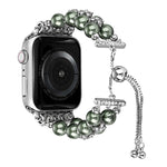 Cinturino per orologio a catena telescopica con perline a doppia fila, For Apple Watch Ultra 49mm / Series 8&7 45mm / SE 2&6&SE&5&4 44mm / 3&2&1 42mm, For Apple Watch Series 8&7 41mm / SE 2&6&SE&5&4 40mm / 3&2&1 38mm