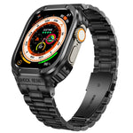 Custodia protettiva per orologio integrata in metallo, For Apple Watch Series SE 2025&6&SE&5&4 44mm, For Apple Watch Ultra 3 / 2 / 1 49mm, For Apple Watch Series 9 / 8 / 7 45mm