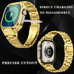 Custodia protettiva per orologio integrata in metallo, For Apple Watch Series SE 2025&6&SE&5&4 44mm, For Apple Watch Ultra 3 / 2 / 1 49mm, For Apple Watch Series 9 / 8 / 7 45mm