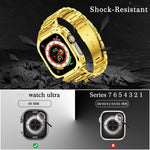 Custodia protettiva per orologio integrata in metallo, For Apple Watch Series SE 2025&6&SE&5&4 44mm, For Apple Watch Ultra 3 / 2 / 1 49mm, For Apple Watch Series 9 / 8 / 7 45mm