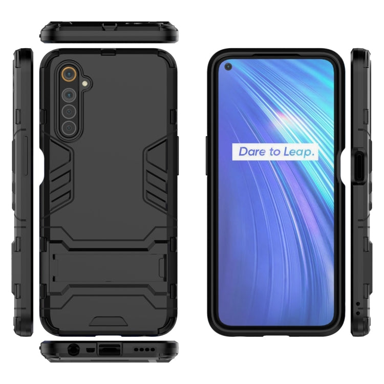 Custodia protettiva antiurto per PC + TPU con supporto invisibile, For OPPO Realme 6, For Huawei Honor Play 4T