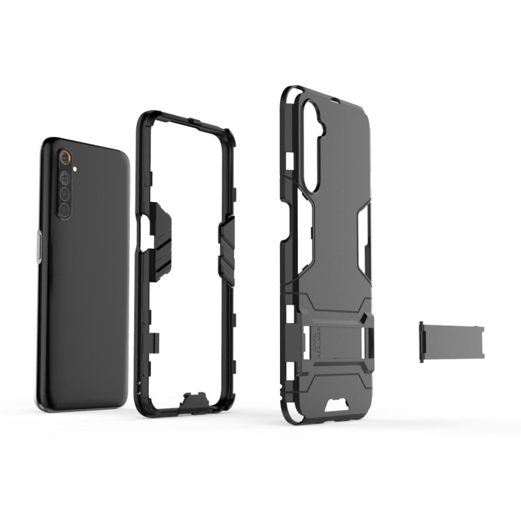 Custodia protettiva antiurto per PC + TPU con supporto invisibile, For OPPO Realme 6, For Huawei Honor Play 4T