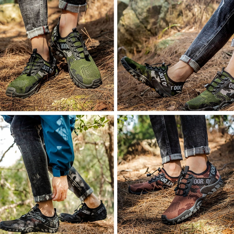 9322 Scarpe da trekking da uomo con suola spessa all'aperto per tracciare il fiume, 46