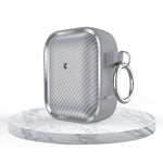 Custodia per auricolari serie in fibra di carbonio con cornice per foto, For AirPods Pro 2, For AirPods Pro, For AirPods 3, For AirPods 1 / 2