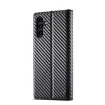 LC.IMEEKE Custodia per telefono in pelle con vibrazione orizzontale PU + TPU in fibra di carbonio, For Samsung Galaxy A24 4G