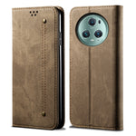 Custodia per telefono in pelle con texture denim, For Honor Magic5, For Honor Magic5 Pro, For Huawei P60/P60 Pro