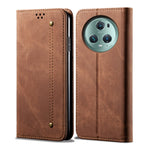 Custodia per telefono in pelle con texture denim, For Honor Magic5, For Honor Magic5 Pro, For Huawei P60/P60 Pro