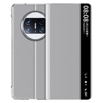 Custodia per telefono magnetica semplice con finestra e supporto Smart View, For Huawei Mate X3