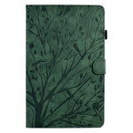 Custodia per tablet PU Fortune Tree Pressure Flower con funzione Wake-up/Sleep, For iPad 10.2 2019 2020 / iPad 10.5 2017 2019, For iPad 10.9 2022 / 2025, For iPad Air / Air 2 / 9.7 2017 2018, For iPad Pro 11 / Air 4 10.9 2020 / Air 5 10.9